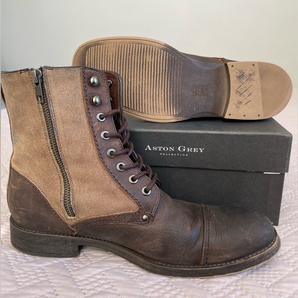 Brown Leather Boots Men’s Size 10 - Picture 9 of 12